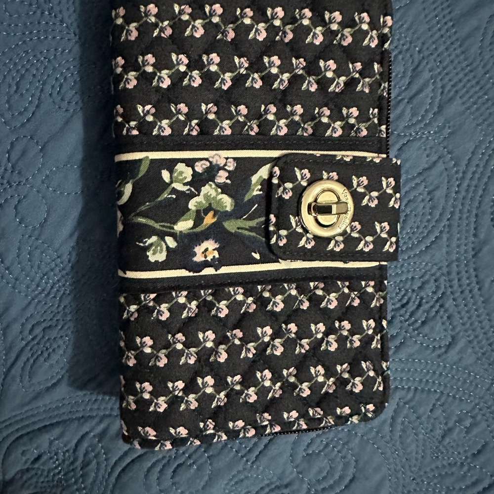 Vera Bradley Black Floral Wallet